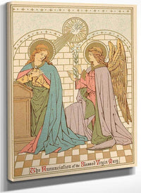 The Annunciation Of The Blessed Virgin Mary By English School Fine Art Print