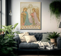 The Annunciation Of The Blessed Virgin Mary By English School Fine Art Print