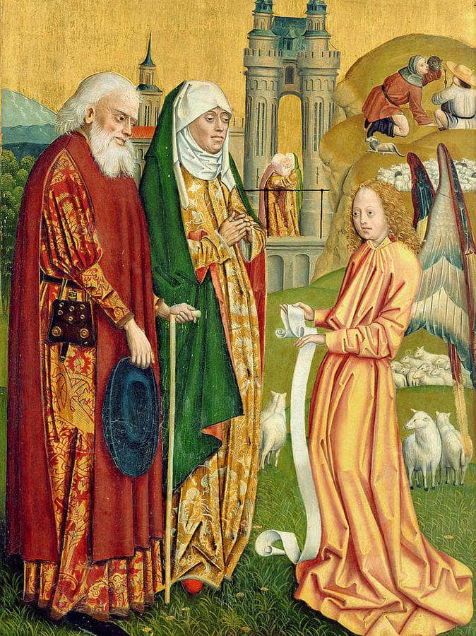 The Annunciation To Joachim And Anne, From The Dome Altar, 1499 By Absolon Stumme Fine Art Print