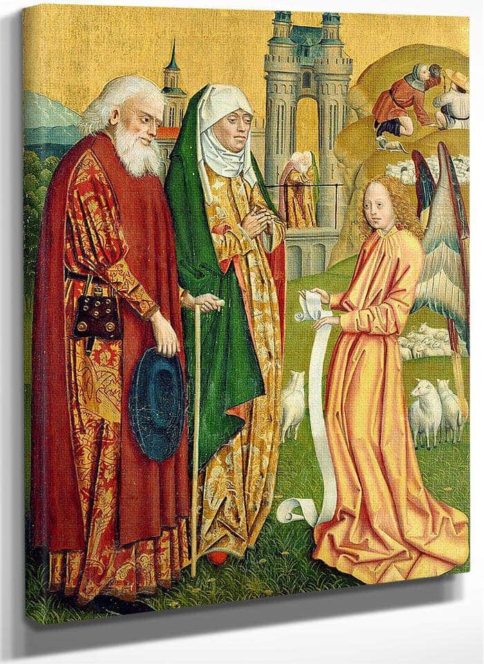 The Annunciation To Joachim And Anne, From The Dome Altar, 1499 By Absolon Stumme Fine Art Print