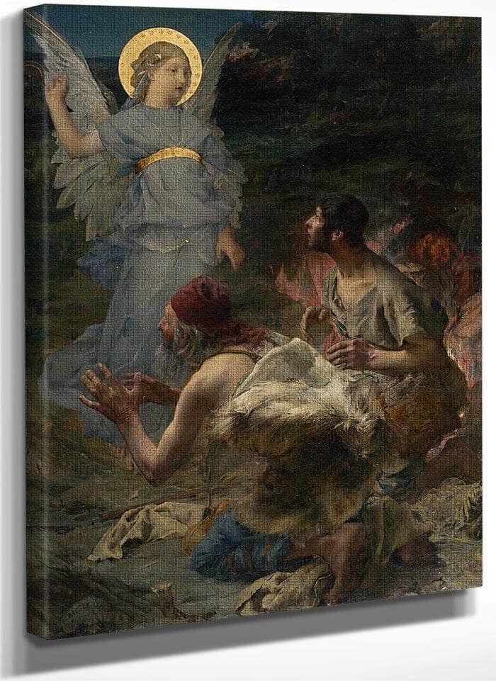 The Annunciation To The Shepherds By Jules Bastien Lepage Fine Art Print