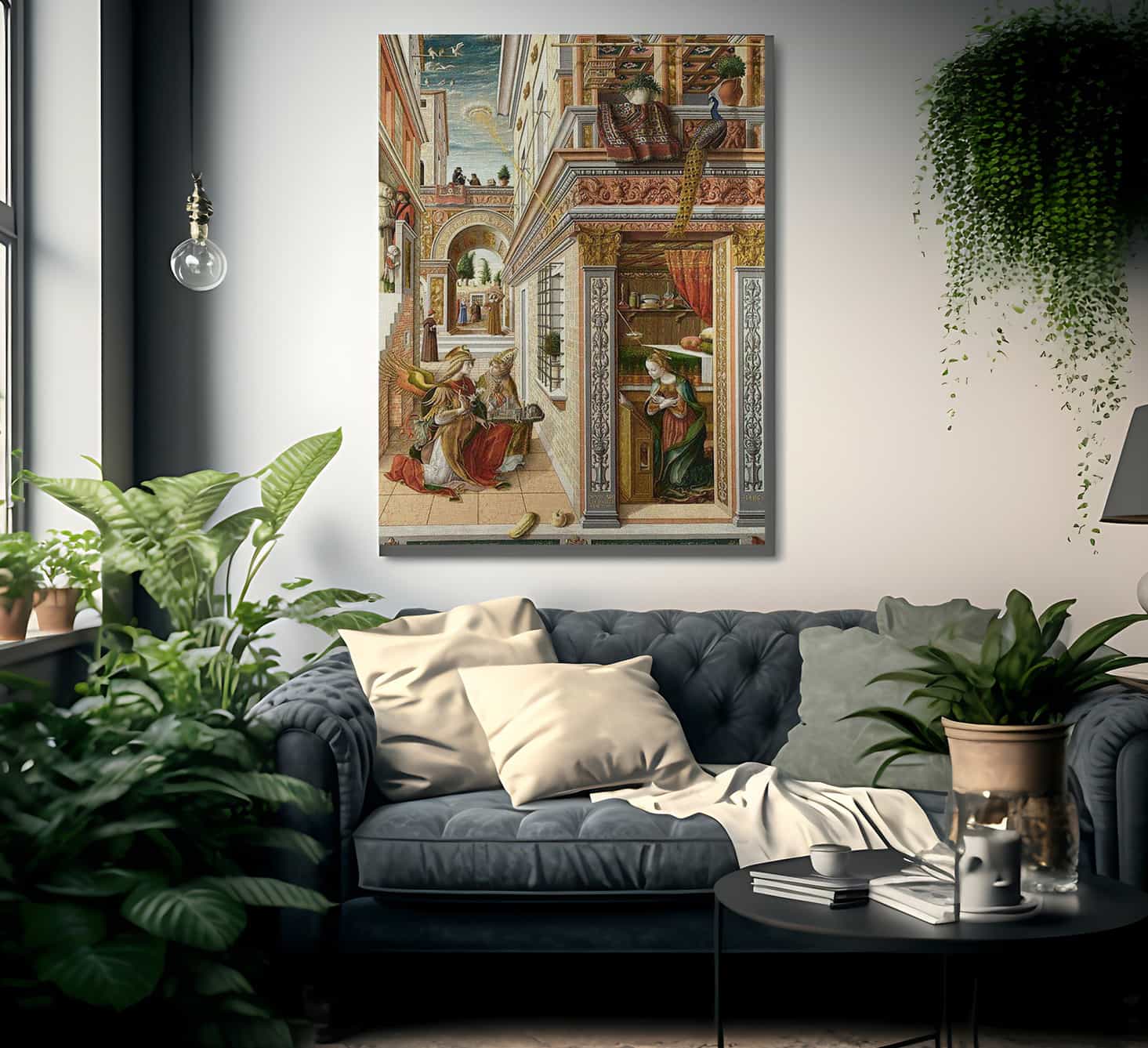 The Annunciation With Saint Emidius By Carlo Crivelli Fine Art Print
