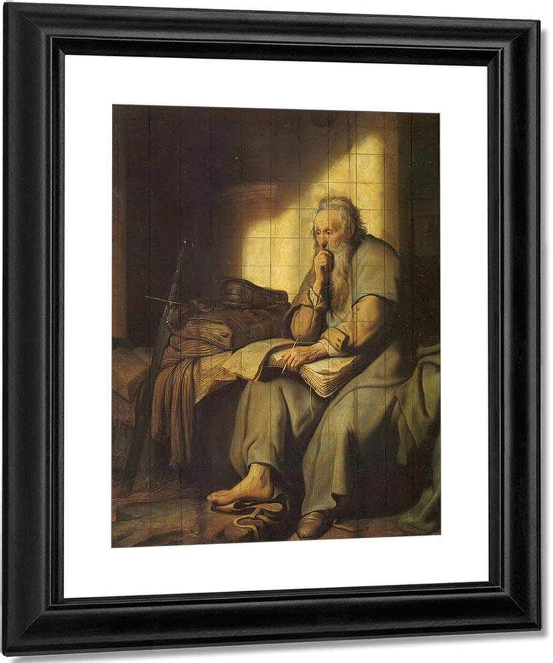 The Apostle Paul In Prison, 1627 By Rembrandt Fine Art Print