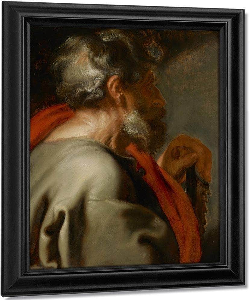 The Apostle Simon By Anthony Van Dyck Fine Art Print