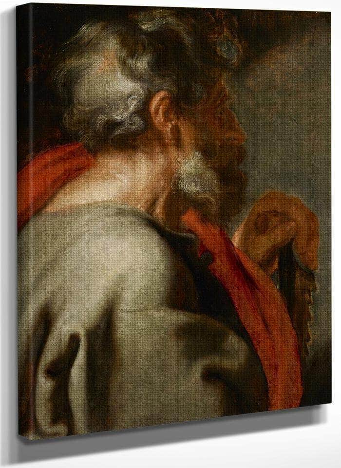 The Apostle Simon By Anthony Van Dyck Fine Art Print
