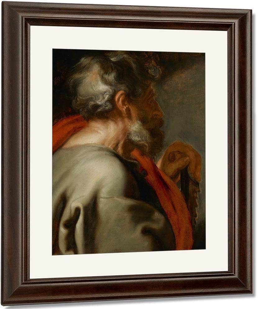 The Apostle Simon By Anthony Van Dyck Fine Art Print
