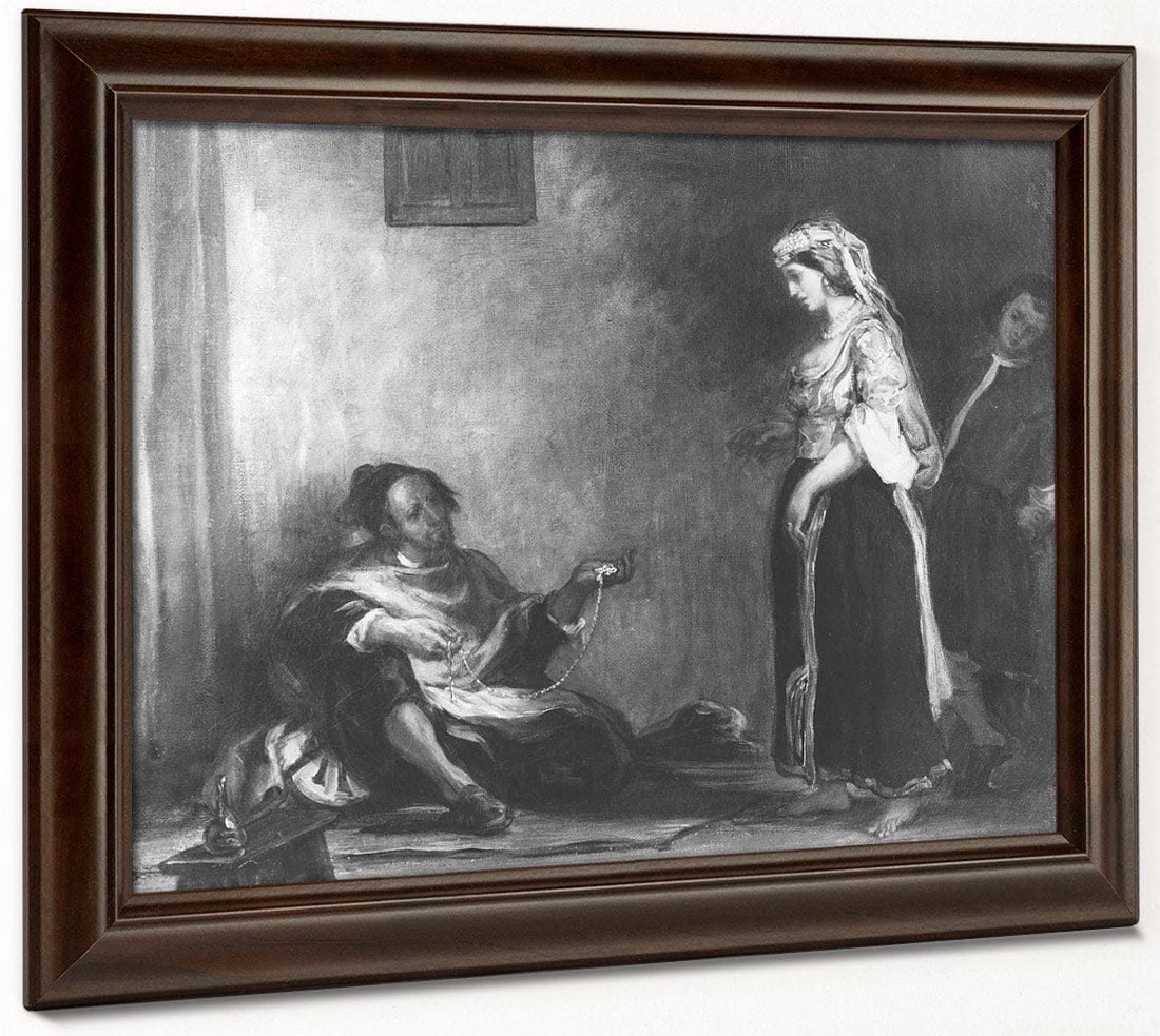 The Arab Merchant By Ferdinand Victor Eugene Delacroix Fine Art Print