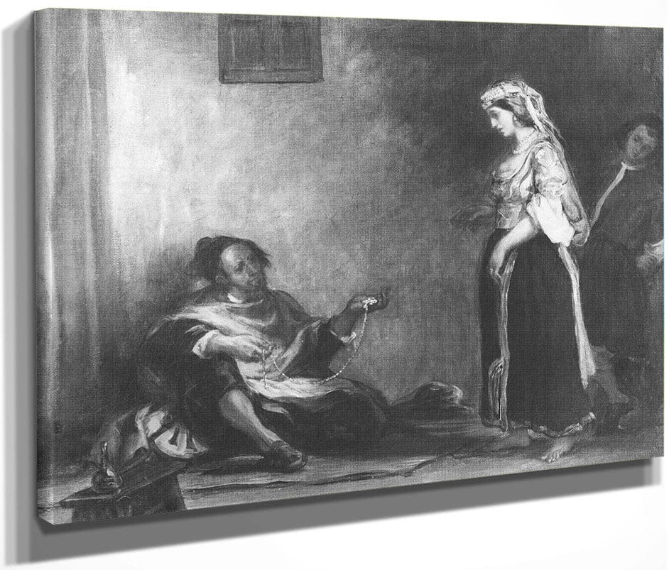The Arab Merchant By Ferdinand Victor Eugene Delacroix Fine Art Print