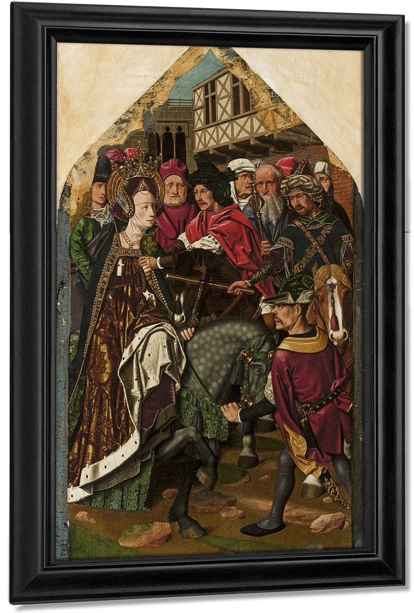 The Arrest Of Santa Engracia By Bartolome Bermejo Fine Art Print