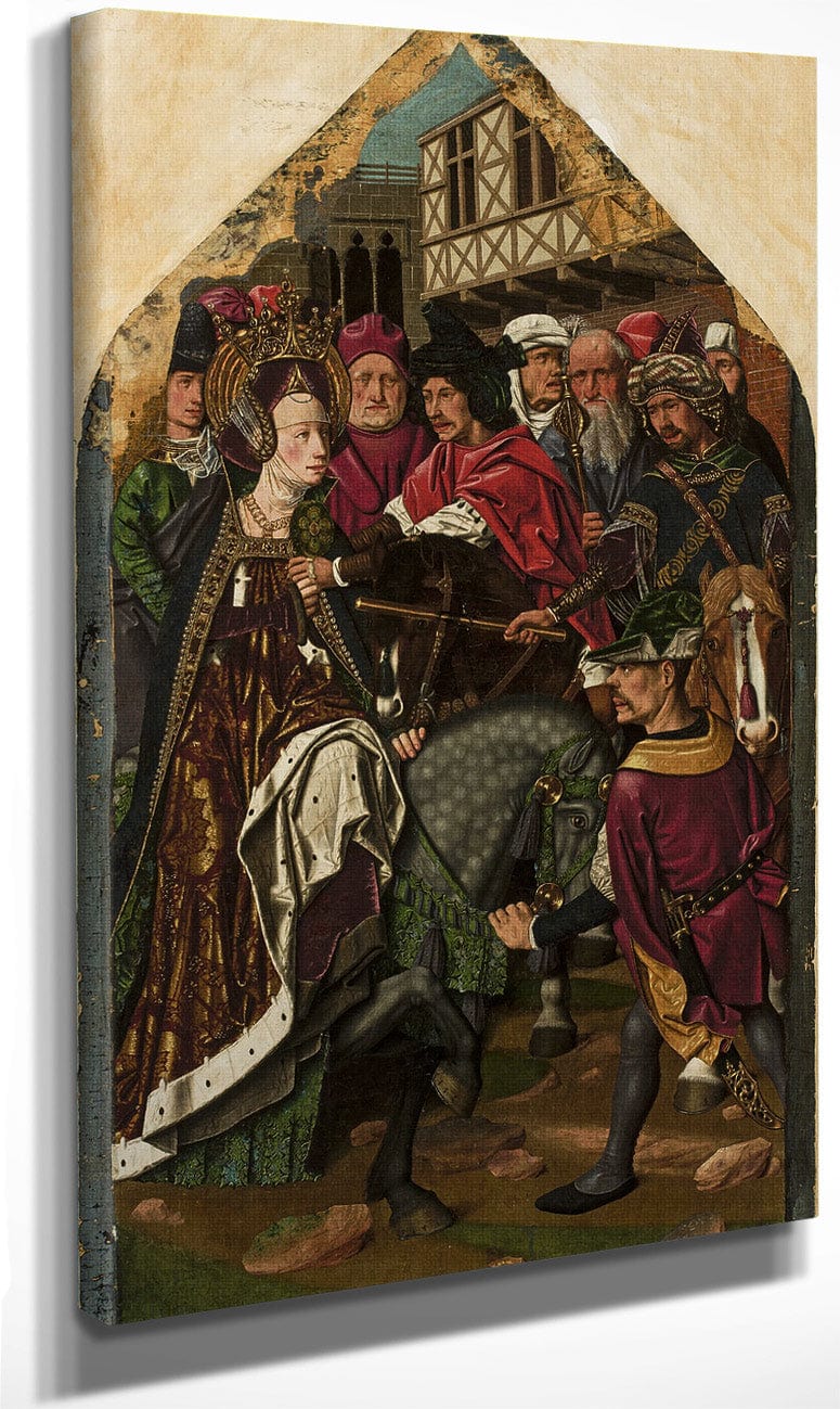 The Arrest Of Santa Engracia By Bartolome Bermejo Fine Art Print