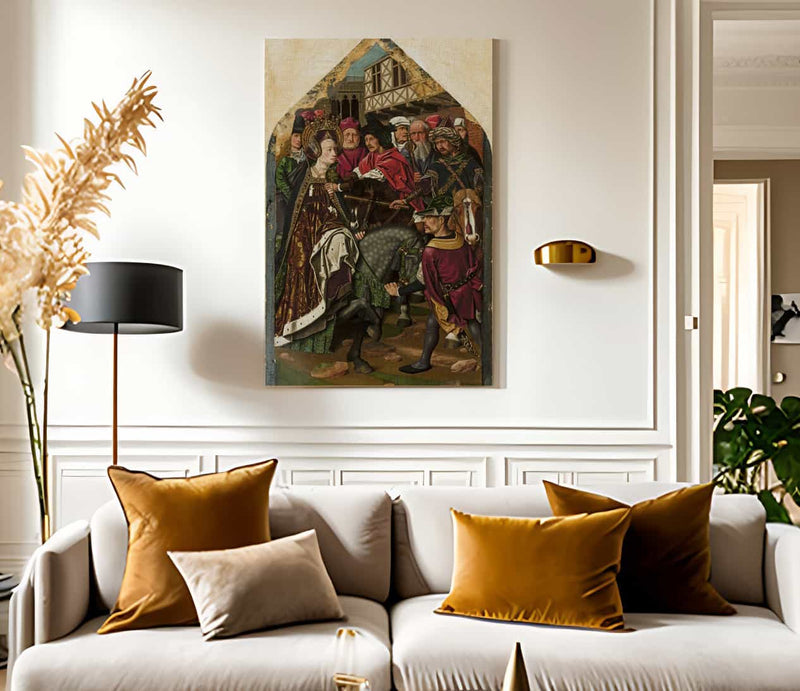 The Arrest Of Santa Engracia By Bartolome Bermejo Fine Art Print