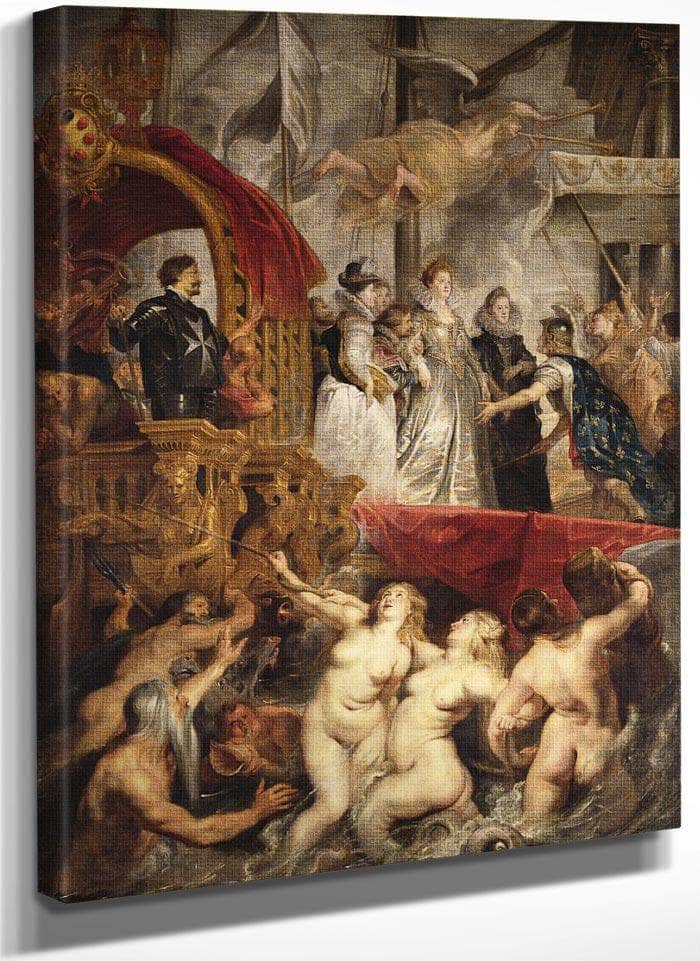 The Arrival Of Marie De Medici In Marseilles 3Rd November 1600 By Peter Paul Rubens Fine Art Print
