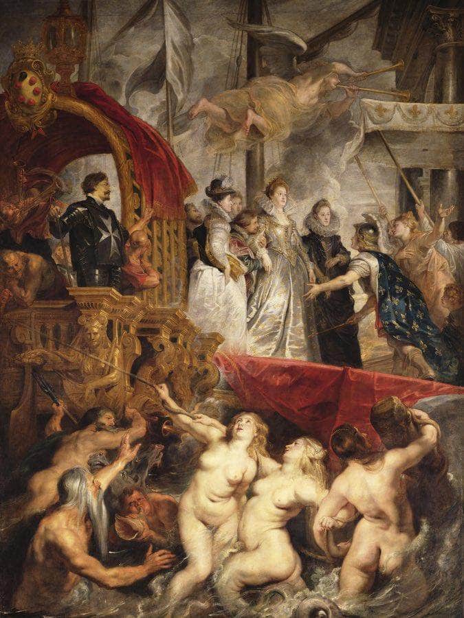 The Arrival Of Marie De Medici In Marseilles 3Rd November 1600 By Peter Paul Rubens Fine Art Print