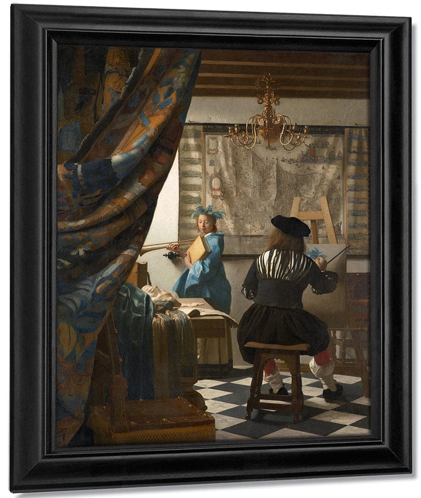 The Art Of Painting 1668 By Johannes Vermeer Fine Art Print