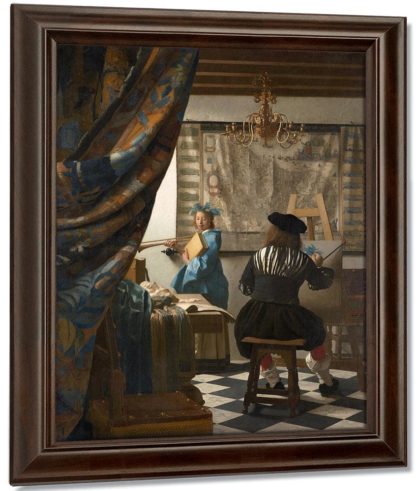 The Art Of Painting 1668 By Johannes Vermeer Fine Art Print