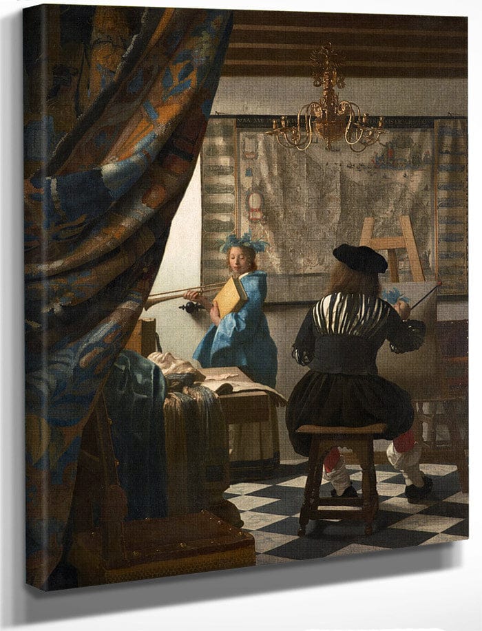 The Art Of Painting 1668 By Johannes Vermeer Fine Art Print