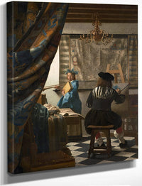The Art Of Painting 1668 By Johannes Vermeer Fine Art Print