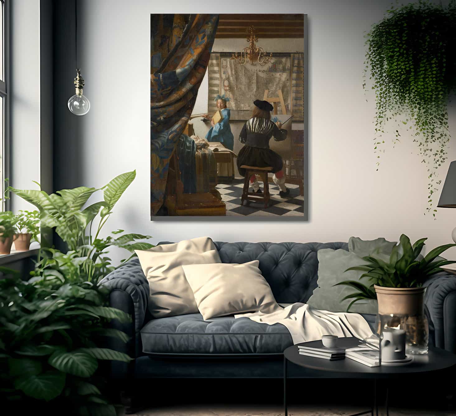 The Art Of Painting 1668 By Johannes Vermeer Fine Art Print