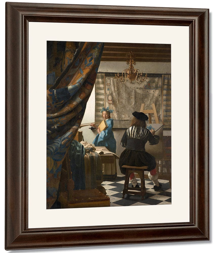 The Art Of Painting 1668 By Johannes Vermeer Fine Art Print