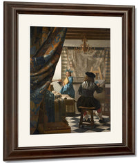 The Art Of Painting 1668 By Johannes Vermeer Fine Art Print
