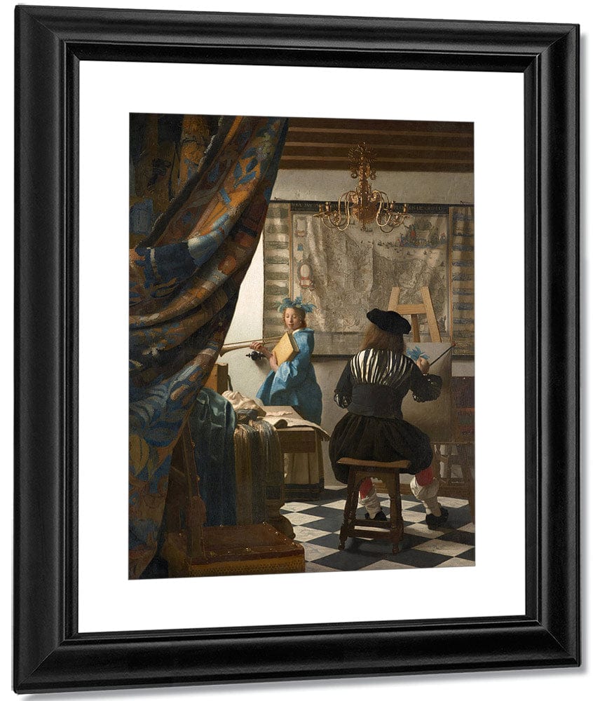 The Art Of Painting 1668 By Johannes Vermeer Fine Art Print
