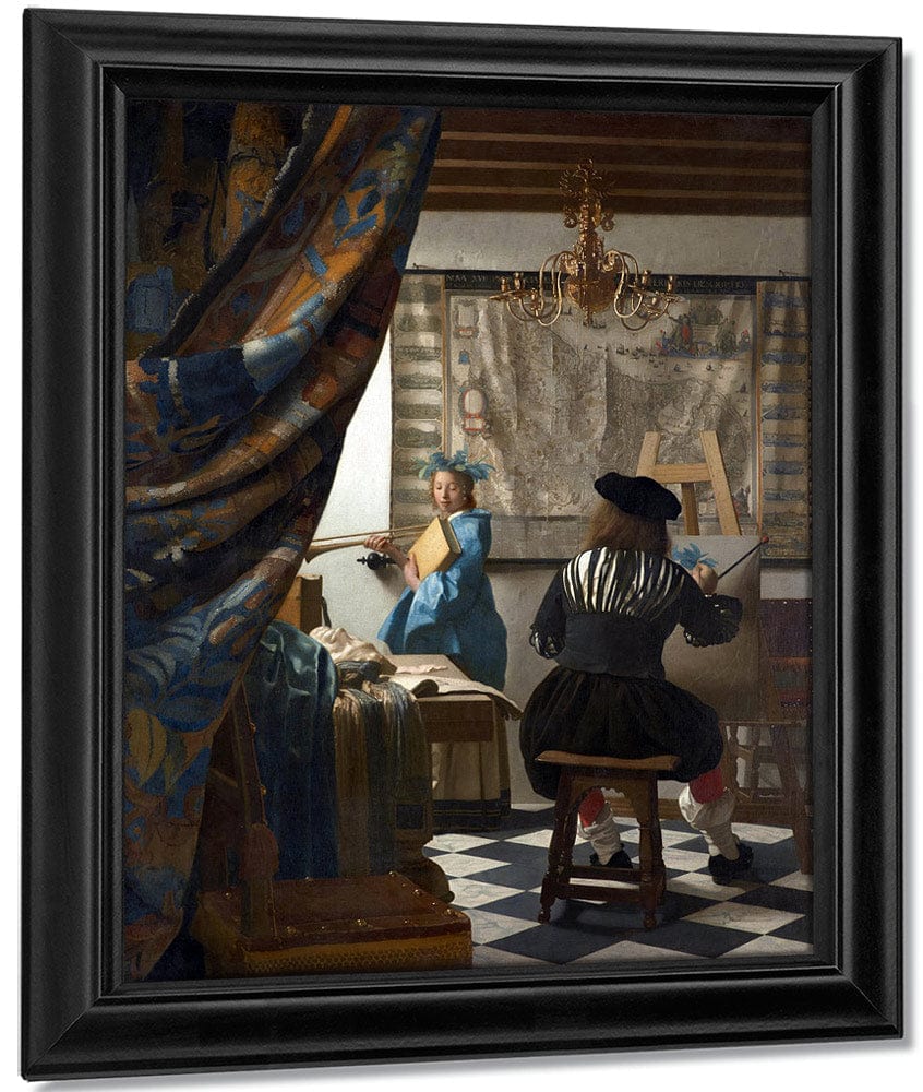The Art Of Painting By Johannes Vermeer Fine Art Print