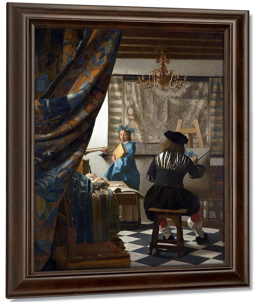 The Art Of Painting By Johannes Vermeer Fine Art Print