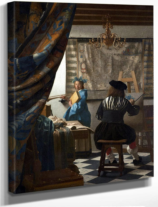The Art Of Painting By Johannes Vermeer Fine Art Print