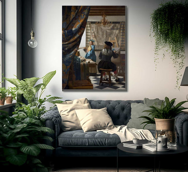 The Art Of Painting By Johannes Vermeer Fine Art Print