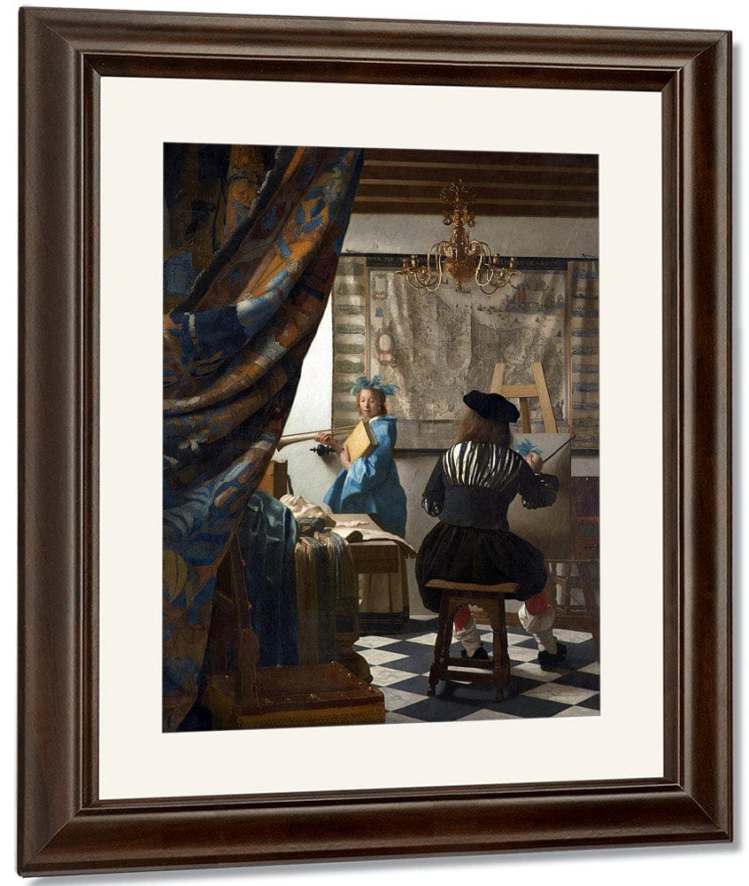 The Art Of Painting By Johannes Vermeer Fine Art Print