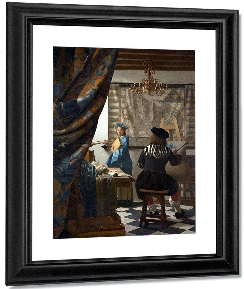 The Art Of Painting By Johannes Vermeer Fine Art Print