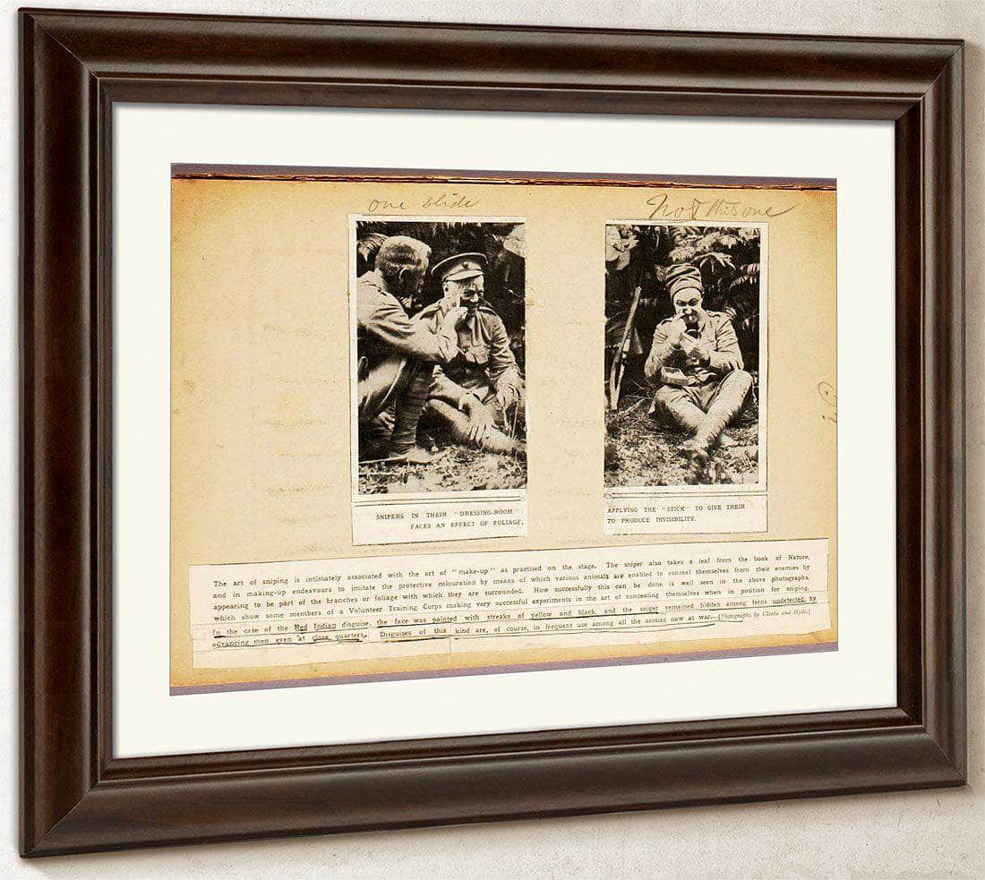 The Art Of Sniping, Study Folder For Book Concealing Coloration In The Animal Kingdom By Abbott Handerson Thayer Fine Art Print