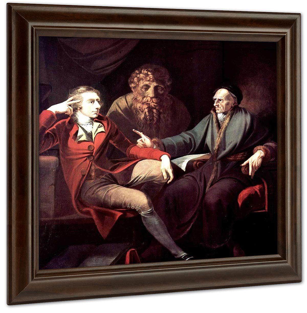 The Artist In Conversation With Johann Jakob Bodmer By Henry Fuseli Fine Art Print
