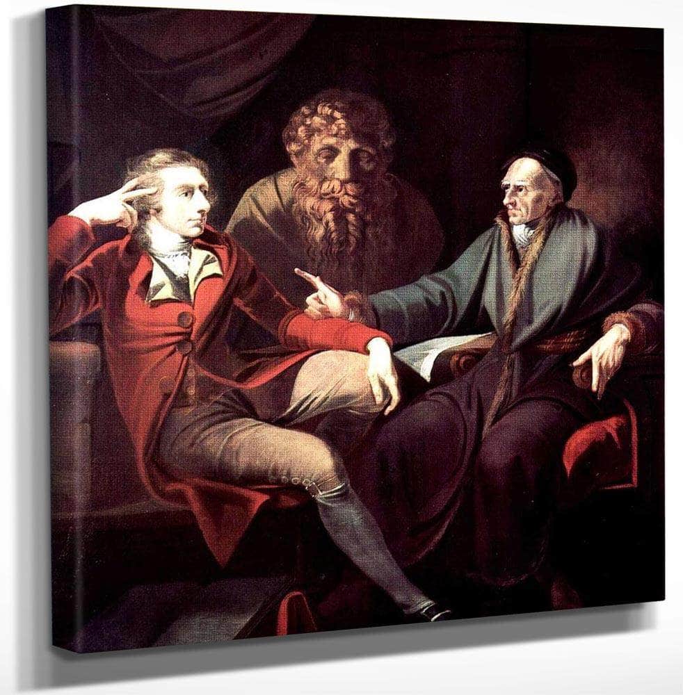The Artist In Conversation With Johann Jakob Bodmer By Henry Fuseli Fine Art Print