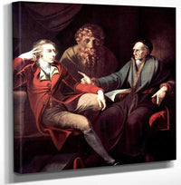 The Artist In Conversation With Johann Jakob Bodmer By Henry Fuseli Fine Art Print