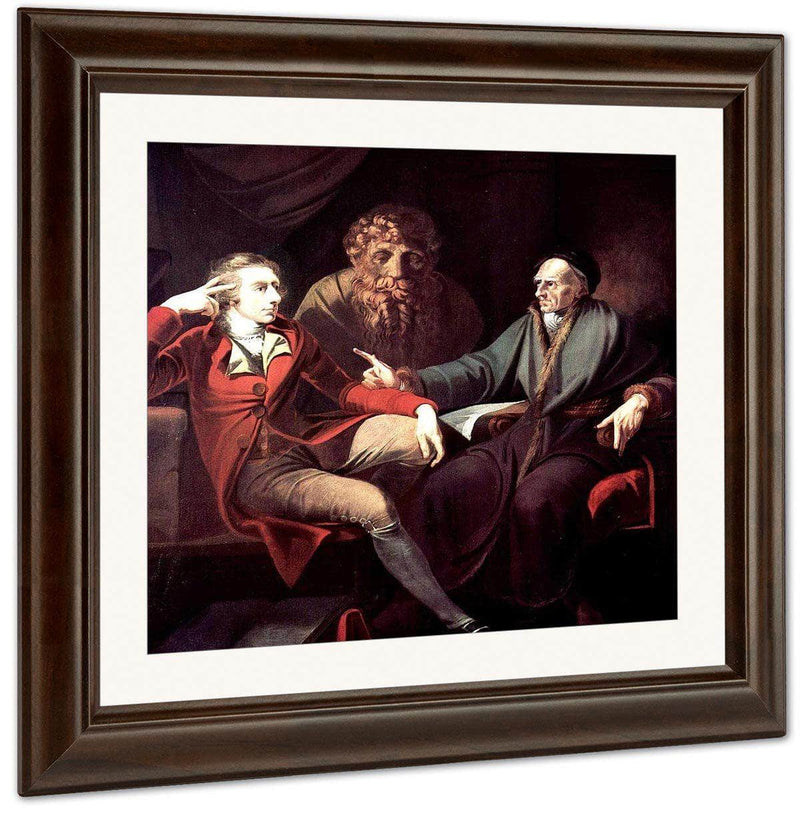 The Artist In Conversation With Johann Jakob Bodmer By Henry Fuseli Fine Art Print
