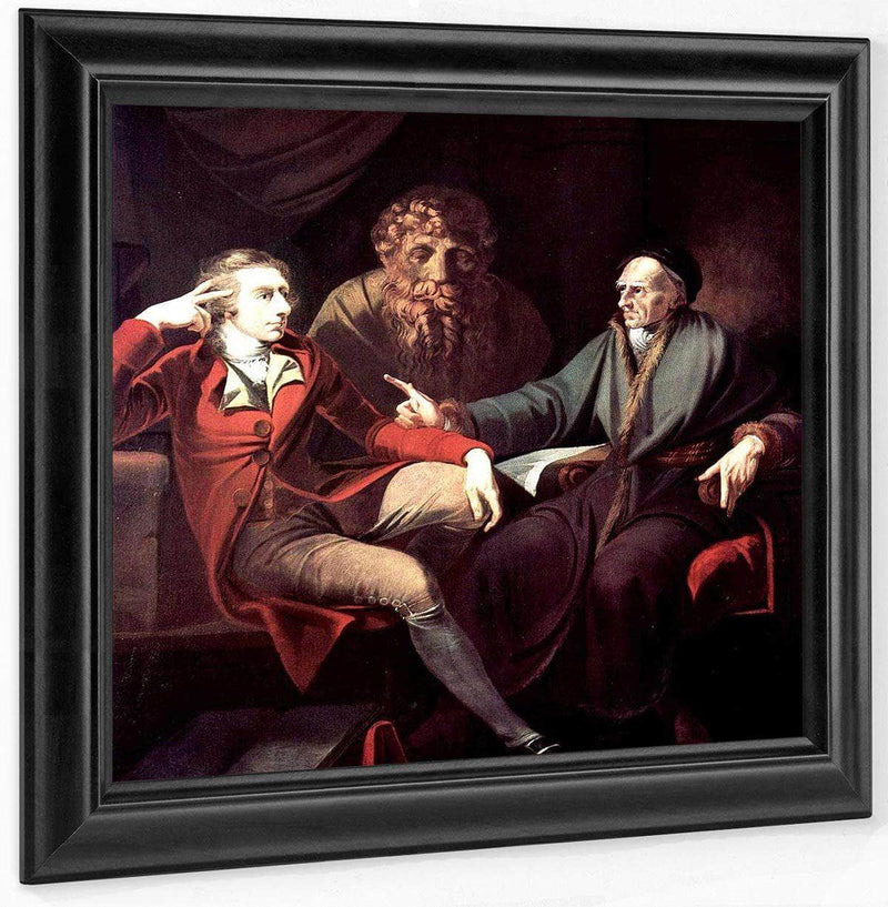 The Artist In Conversation With Johann Jakob Bodmer By Henry Fuseli Fine Art Print