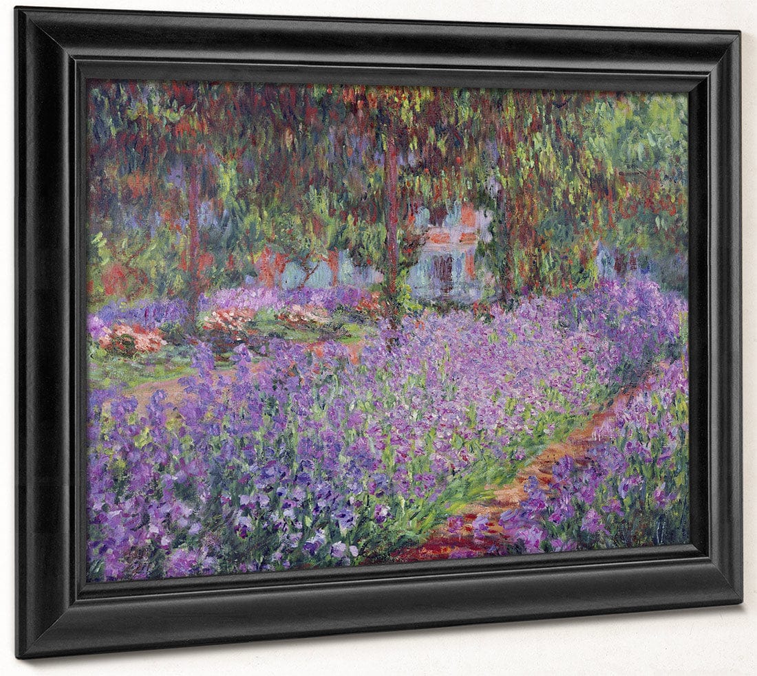 The Artist's Garden At Giverny By Claude Monet Fine Art Print
