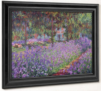 The Artist's Garden At Giverny By Claude Monet Fine Art Print