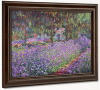 The Artist's Garden At Giverny By Claude Monet Fine Art Print