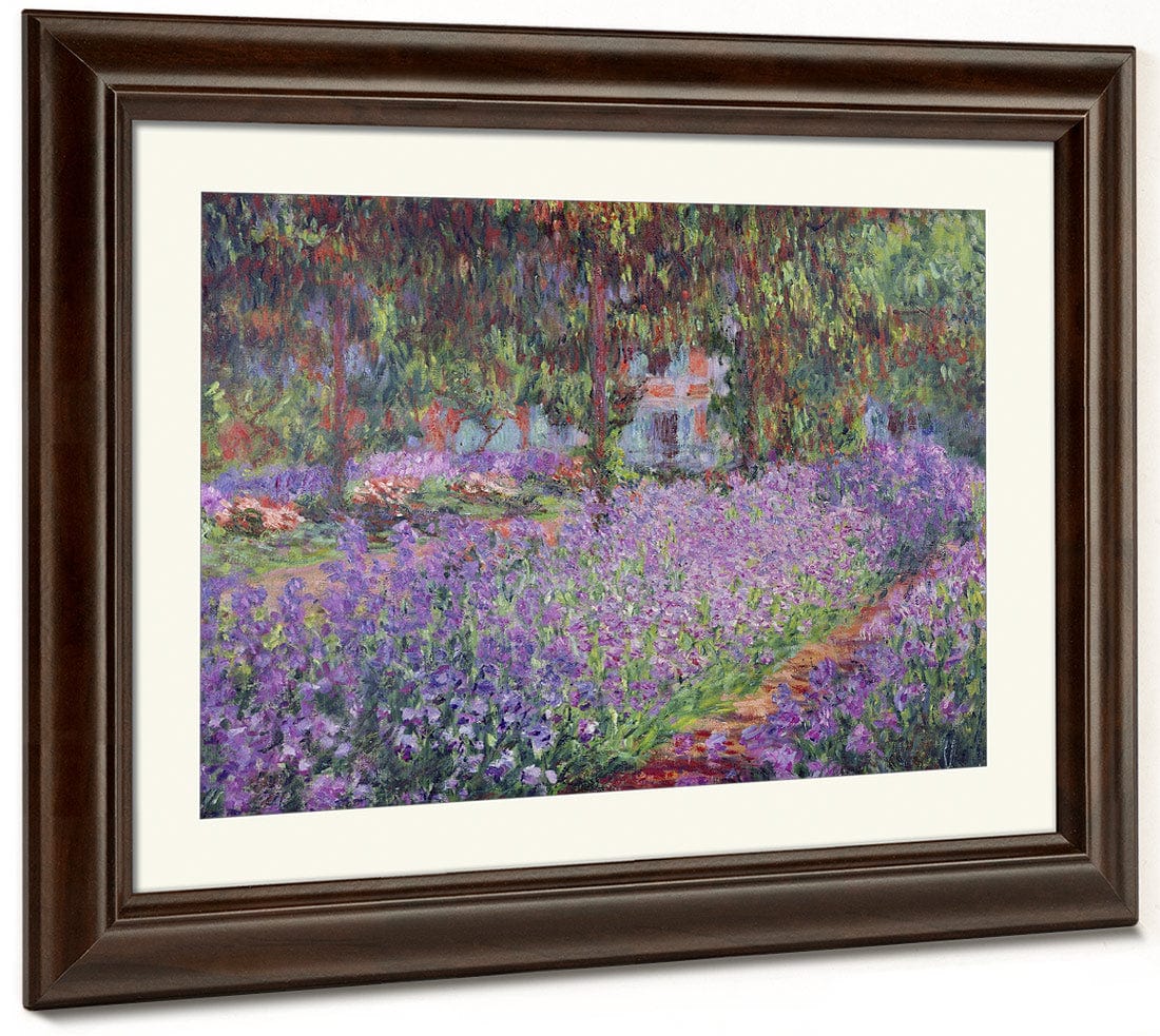 The Artist's Garden At Giverny By Claude Monet Fine Art Print