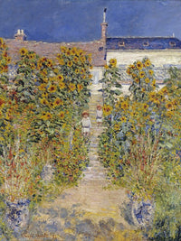 The Artist's Garden At Vetheuil 1 By Claude Monet Fine Art Print