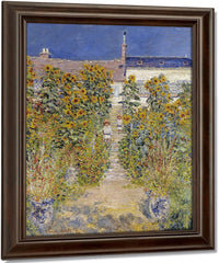 The Artist's Garden At Vetheuil 1 By Claude Monet Fine Art Print