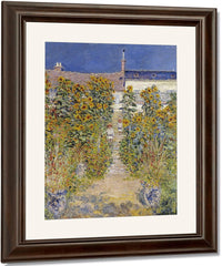 The Artist's Garden At Vetheuil 1 By Claude Monet Fine Art Print