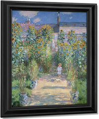 The Artist's Garden At Vetheuil By Claude Monet Fine Art Print