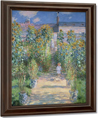 The Artist's Garden At Vetheuil By Claude Monet Fine Art Print
