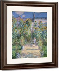 The Artist's Garden At Vetheuil By Claude Monet Fine Art Print