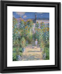 The Artist's Garden At Vetheuil By Claude Monet Fine Art Print