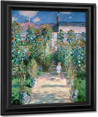 The Artist's Garden At Vetheuil By Monet Claude Fine Art Print