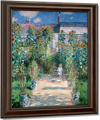 The Artist's Garden At Vetheuil By Monet Claude Fine Art Print